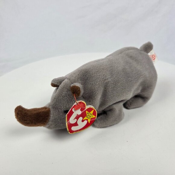 Ty Beanie Baby Original - SPIKE the Rhinoceros - 1996 - Picture 1 of 11